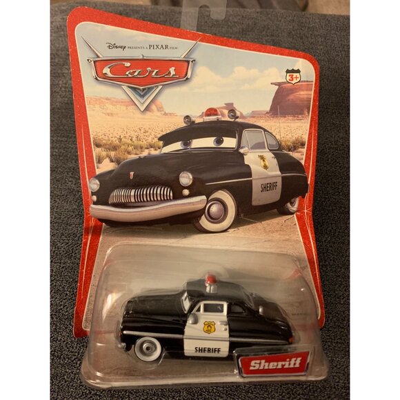Disney Pixar Cars Sheriff Die-Cast Toy Car Figurine 1:55 Scale By Mattel - Picture 6 of 10